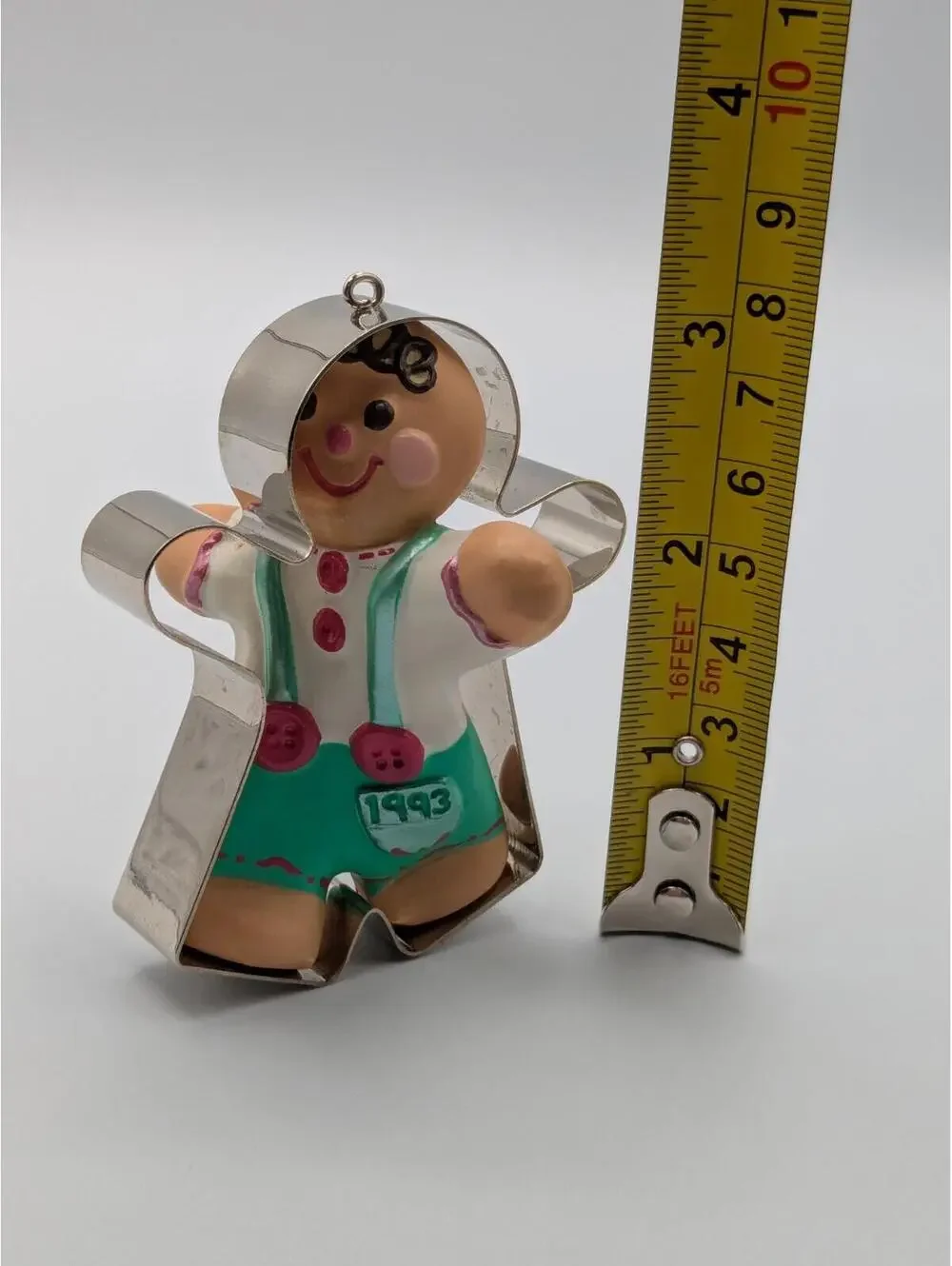 Hallmark Keepsake Ready for Fun 1993, Tin Gingerbread Boy Vintage Ornament